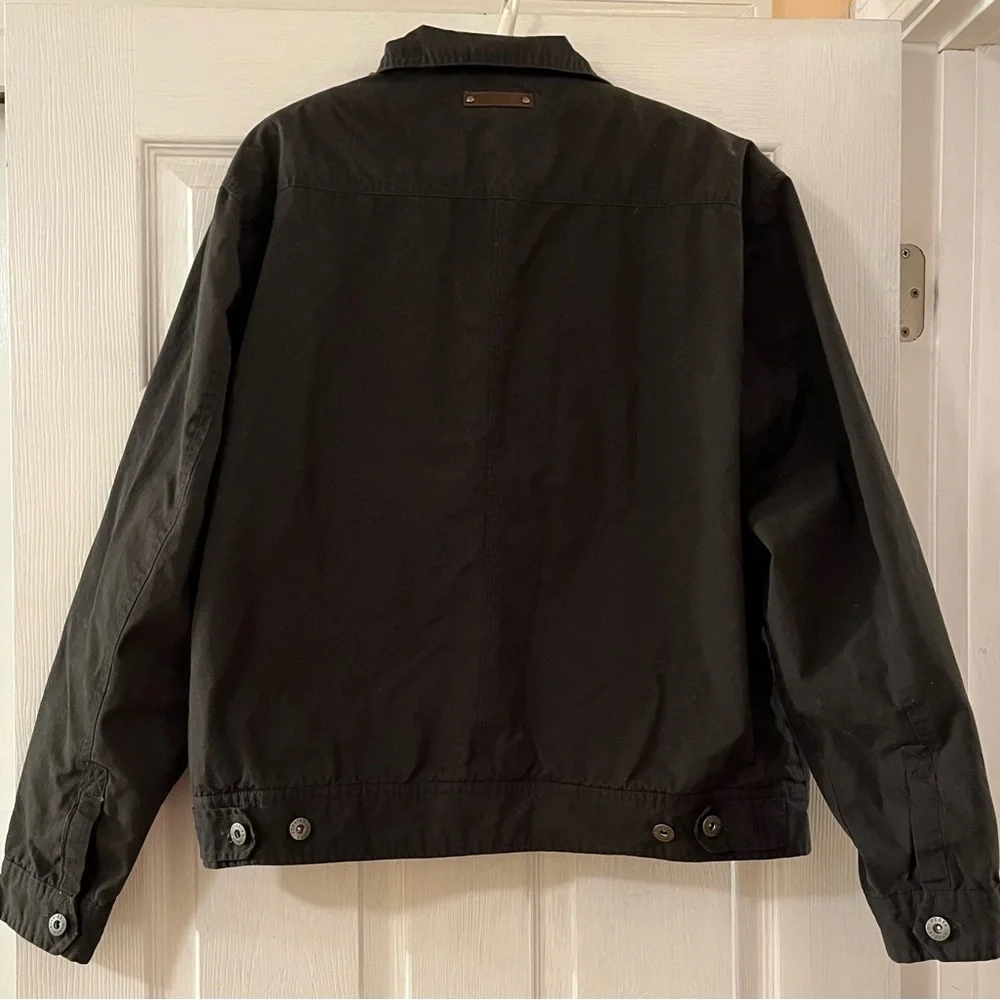 Men's Black Lined Dakota Grizzly Button Up Trucker Jacket